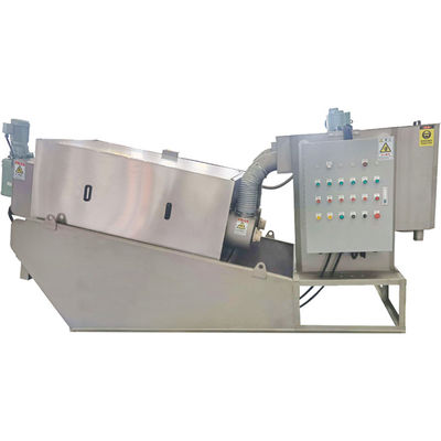 20m3 / H Máy khử nước bùn xoắn ốc Trang trại Thiết bị xử lý bùn phân chuồng