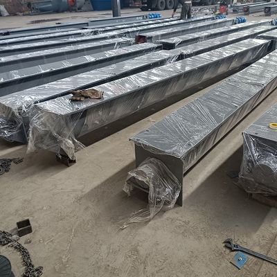 tipo transporte shaftless de 3m3/h U da espiral do eixo da lama da alimentação do transporte de parafuso do aço carbono