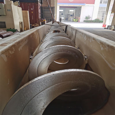 Equipamento de transporte espiral do resíduo da grade do transporte de Shaftless da planta de tratamento de esgotos