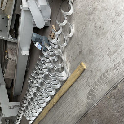 Equipamento de transporte espiral do resíduo da grade do transporte de Shaftless da planta de tratamento de esgotos