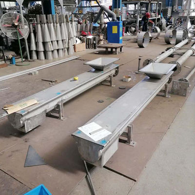 U Type Screw Conveyor Untuk Sludge Cinder Cinder Ore Grain