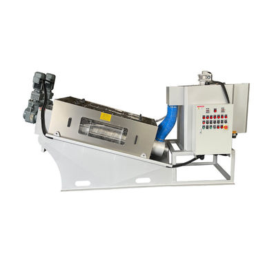 पूर्ण स्वचालित पेंच प्रकार कीचड़ डीवाटरिंग मशीन ठोस तरल पृथक्करण