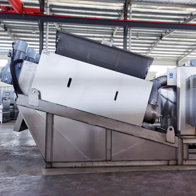 Screw Press Sludge Dewatering Equipment Mesin Dewatering Volute Otomatis