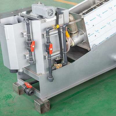 100m3/H Spiral Sludge Dewatering Machine อุปกรณ์บำบัดกากตะกอน SUS316L