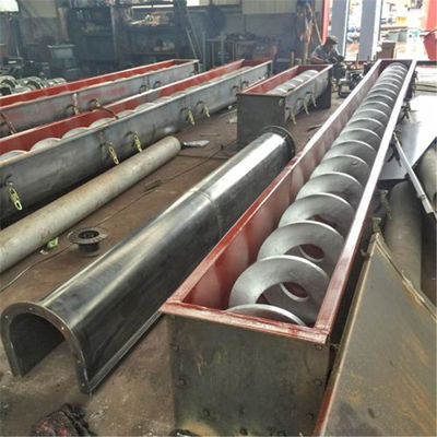 Băng tải trục vít đôi trục ngang bằng thép không gỉ 1000mm cho ngành than