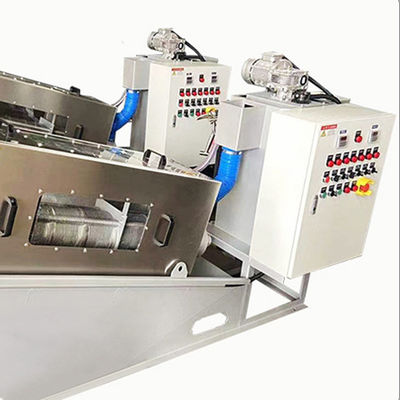 سیستم آبگیری لجن مارپیچ تمام اتوماتیک فولاد ضد زنگ 2.23 کیلووات 380 ولت