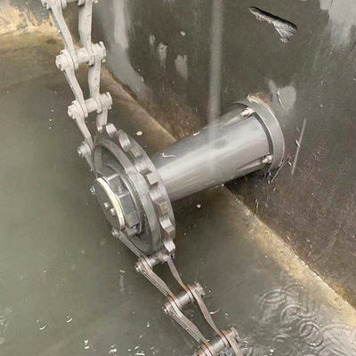 Equipamento não metálico 0.37kw do raspador de lama da corrente para a planta de tratamento de esgotos urbana