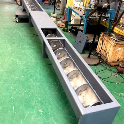 SS316 U Korytowy przenośnik spiralny ze stali nierdzewnej Przenośnik ślimakowy proszkowy 1 ~ 100 m