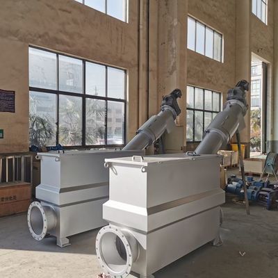 Szary zbiornik do oczyszczania ścieków, mikroobrotowy filtr bębnowy