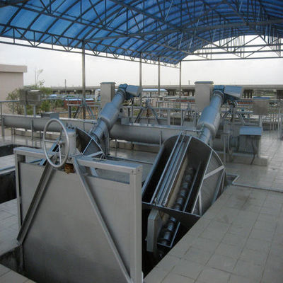 Planta da purificação de água do tratamento de águas residuais das telas de barra da terra arrendada do lixo