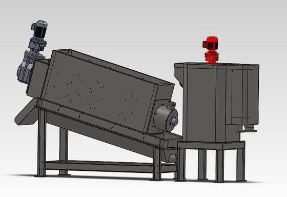 100mm Staplungsschrauben-Schlamm-Entwässerungsmaschinen-industrieller Grad