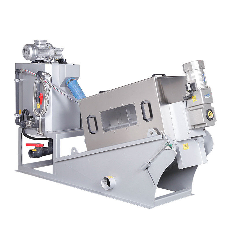 Peralatan Dewatering Lumpur Spiral 304SS Otomatis Penuh 30-50kg / jam