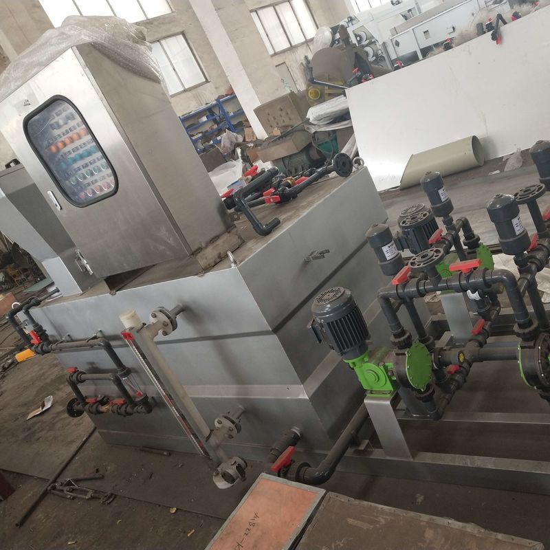 1500L/h Automatic Dosing Machine ระบบบำบัดน้ำเสีย ISO9001