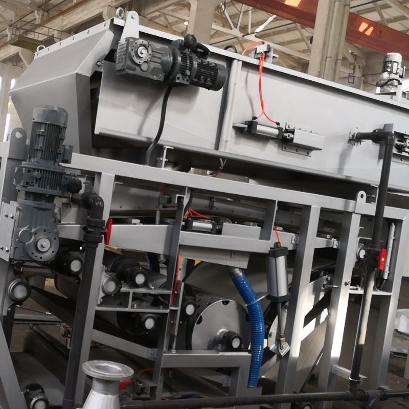 Imprensa de filtro da correia da lama do espessador da correia da gravidade do cilindro giratório 500mm 5m3/H